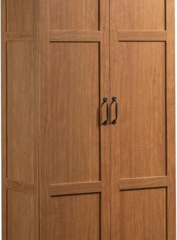 Select Storage Cabinet, Pantry Cabinet Kitchen Storage with Adjustable Shelves, Bathroom Storage Cabinet, in Highland Oak
